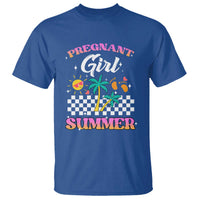 Pregnant Girl Summer T Shirt Funny Baby Announcement Retro Vintage - Wonder Print Shop