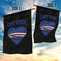 Cape Verde Scribble Flag Heart National Pride Garden Flag Cabo Verde Love