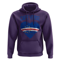 Cape Verde Scribble Flag Heart National Pride Hoodie Cabo Verde Love