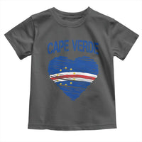 Cape Verde Scribble Flag Heart National Pride Toddler T Shirt Cabo Verde Love