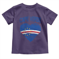 Cape Verde Scribble Flag Heart National Pride Toddler T Shirt Cabo Verde Love