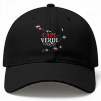 Cabo Verde Islands Flag Map Baseball Cap Cape Verde Vintage Pride