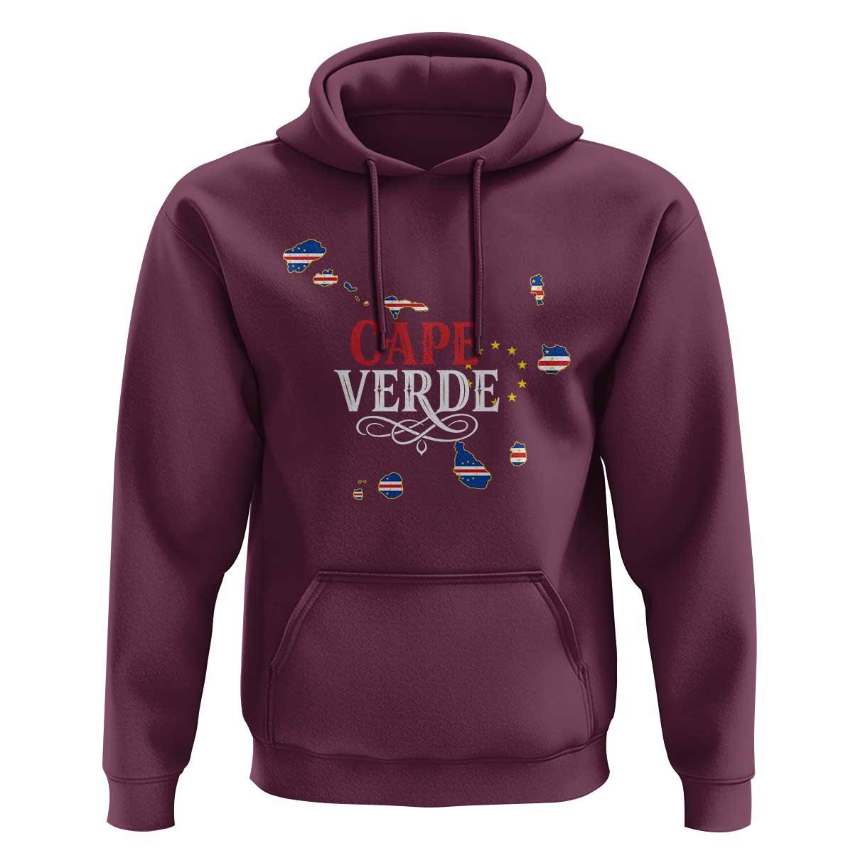 Cabo Verde Islands Flag Map Hoodie Cape Verde Vintage Pride