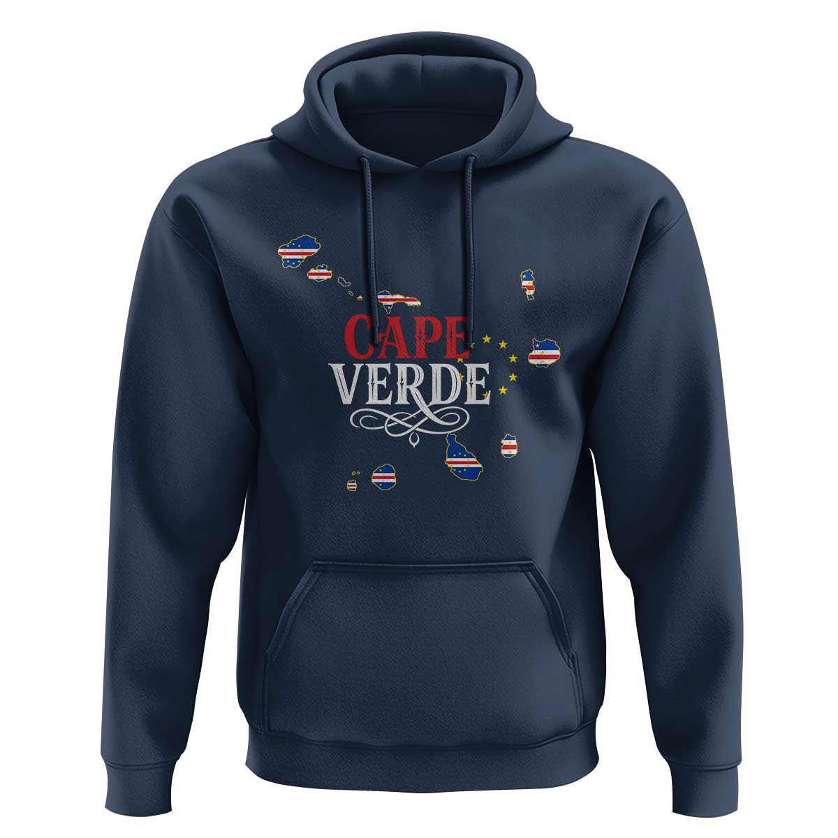 Cabo Verde Islands Flag Map Hoodie Cape Verde Vintage Pride
