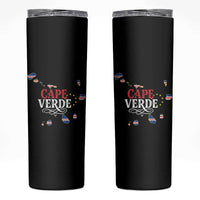 Cabo Verde Islands Flag Map Skinny Tumbler Cape Verde Vintage Pride