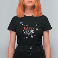 Cabo Verde Islands Flag Map T Shirt For Women Cape Verde Vintage Pride