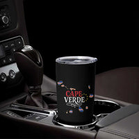 Cabo Verde Islands Flag Map Tumbler Cup Cape Verde Vintage Pride