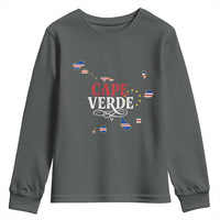 Cabo Verde Islands Flag Map Youth Sweatshirt Cape Verde Vintage Pride