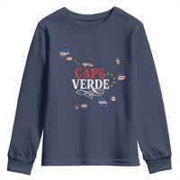 Cabo Verde Islands Flag Map Youth Sweatshirt Cape Verde Vintage Pride