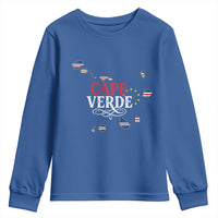 Cabo Verde Islands Flag Map Youth Sweatshirt Cape Verde Vintage Pride