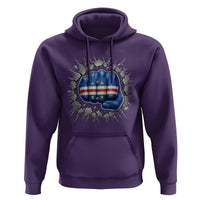 Cape Verde Flag Fist Power Stone Wall Break Graphic Hoodie Cabo Verde Strong Roots National Pride