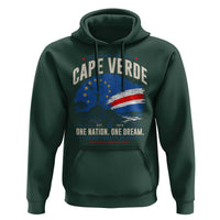 Cape Verde Small Islands Big Hearts Pride Hoodie Cabo Verde One Nation One Dream Distressed Flag