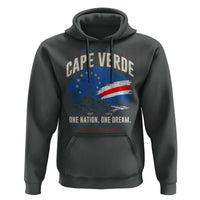 Cape Verde Small Islands Big Hearts Pride Hoodie Cabo Verde One Nation One Dream Distressed Flag