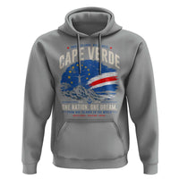 Cape Verde Small Islands Big Hearts Pride Hoodie Cabo Verde One Nation One Dream Distressed Flag
