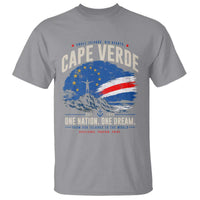 Cape Verde Small Islands Big Hearts Pride T Shirt Cabo Verde One Nation One Dream Distressed Flag