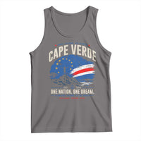 Cape Verde Small Islands Big Hearts Pride Tank Top Cabo Verde One Nation One Dream Distressed Flag