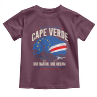 Cape Verde Small Islands Big Hearts Pride Toddler T Shirt Cabo Verde One Nation One Dream Distressed Flag