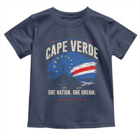 Cape Verde Small Islands Big Hearts Pride Toddler T Shirt Cabo Verde One Nation One Dream Distressed Flag