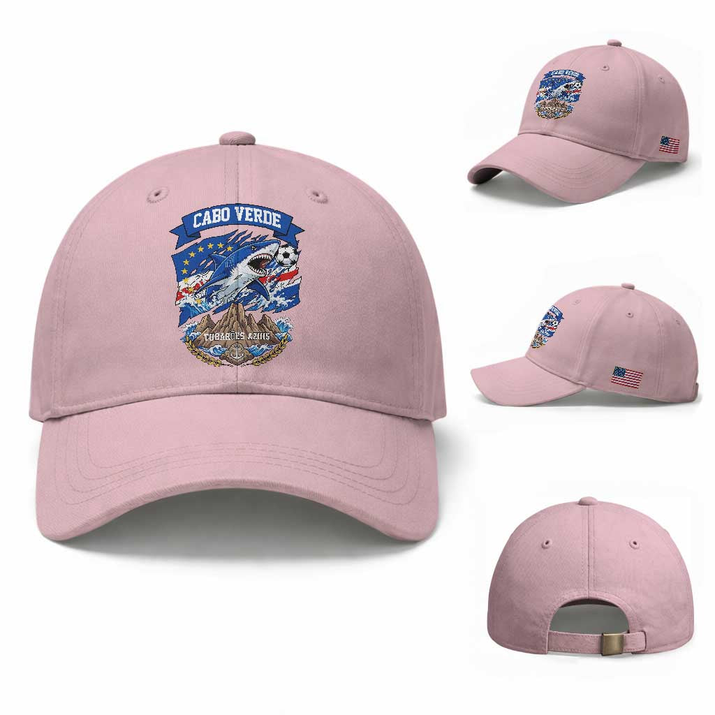 Cabo Verde Tubarões Azuis Soccer Pride Baseball Cap Cape Verde Blue Sharks Football Fans