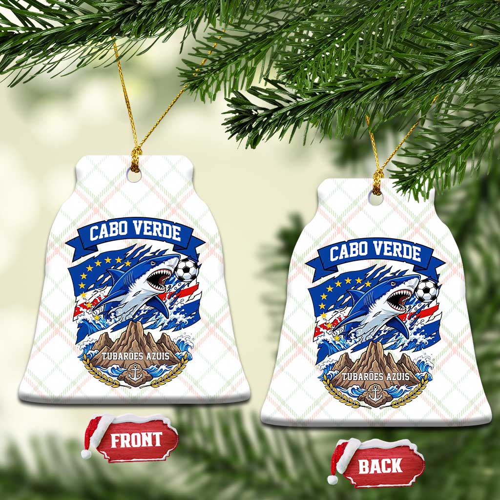 Cabo Verde Tubarões Azuis Soccer Pride Ceramic Ornament Cape Verde Blue Sharks Football Fans