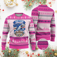 Cabo Verde Tubarões Azuis Soccer Pride Ugly Christmas Sweater Cape Verde Blue Sharks Football Fans