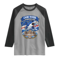 Cabo Verde Tubarões Azuis Soccer Pride Raglan Shirt Cape Verde Blue Sharks Football Fans
