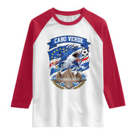 Cabo Verde Tubarões Azuis Soccer Pride Raglan Shirt Cape Verde Blue Sharks Football Fans