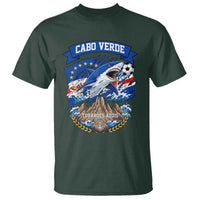 Cabo Verde Tubarões Azuis Soccer Pride T Shirt Cape Verde Blue Sharks Football Fans
