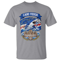 Cabo Verde Tubarões Azuis Soccer Pride T Shirt Cape Verde Blue Sharks Football Fans
