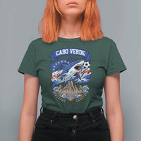 Cabo Verde Tubarões Azuis Soccer Pride T Shirt For Women Cape Verde Blue Sharks Football Fans