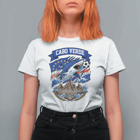 Cabo Verde Tubarões Azuis Soccer Pride T Shirt For Women Cape Verde Blue Sharks Football Fans