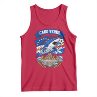 Cabo Verde Tubarões Azuis Soccer Pride Tank Top Cape Verde Blue Sharks Football Fans