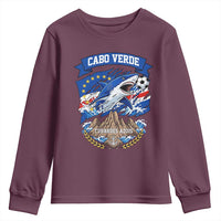 Cabo Verde Tubarões Azuis Soccer Pride Youth Sweatshirt Cape Verde Blue Sharks Football Fans
