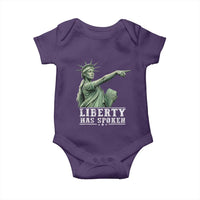 Liberty Has Spoken Pointing Statue Parody Baby Onesie Funny Sarcastic Basketball Sports Viral Meme Americana