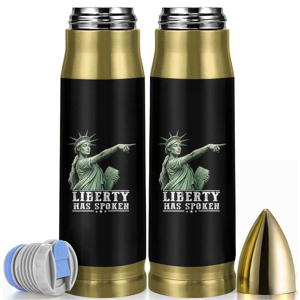 Liberty Has Spoken Pointing Statue Parody Bullet Tumbler Funny Sarcastic Basketball Sports Viral Meme Americana
