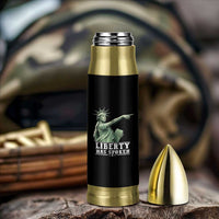 Liberty Has Spoken Pointing Statue Parody Bullet Tumbler Funny Sarcastic Basketball Sports Viral Meme Americana