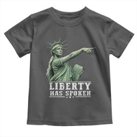 Liberty Has Spoken Pointing Statue Parody Toddler T Shirt Funny Sarcastic Basketball Sports Viral Meme Americana