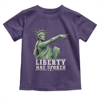 Liberty Has Spoken Pointing Statue Parody Toddler T Shirt Funny Sarcastic Basketball Sports Viral Meme Americana