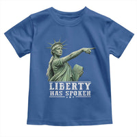 Liberty Has Spoken Pointing Statue Parody Toddler T Shirt Funny Sarcastic Basketball Sports Viral Meme Americana