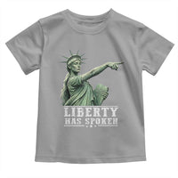Liberty Has Spoken Pointing Statue Parody Toddler T Shirt Funny Sarcastic Basketball Sports Viral Meme Americana