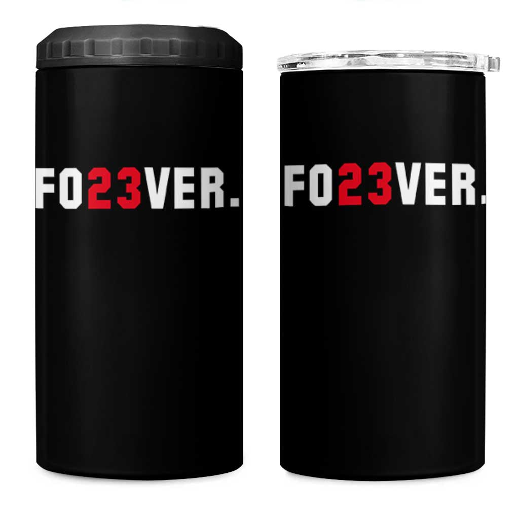 Classic Baseball Jersey Number 23 4 in 1 Can Cooler Tumbler Fo23ever #23 Vintage Sports Fan - Wonder Print Shop