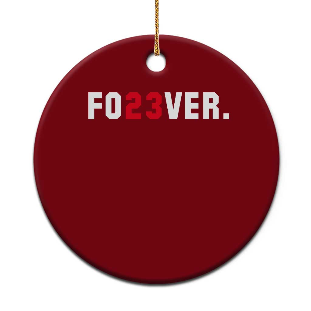 Classic Baseball Jersey Number 23 Ceramic Ornament Fo23ever #23 Vintage Sports Fan - Wonder Print Shop