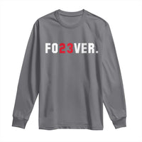 Classic Baseball Jersey Number 23 Long Sleeve Shirt Fo23ever #23 Vintage Sports Fan - Wonder Print Shop