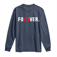 Classic Baseball Jersey Number 23 Long Sleeve Shirt Fo23ever #23 Vintage Sports Fan - Wonder Print Shop