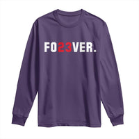 Classic Baseball Jersey Number 23 Long Sleeve Shirt Fo23ever #23 Vintage Sports Fan - Wonder Print Shop