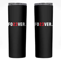 Classic Baseball Jersey Number 23 Skinny Tumbler Fo23ever #23 Vintage Sports Fan - Wonder Print Shop