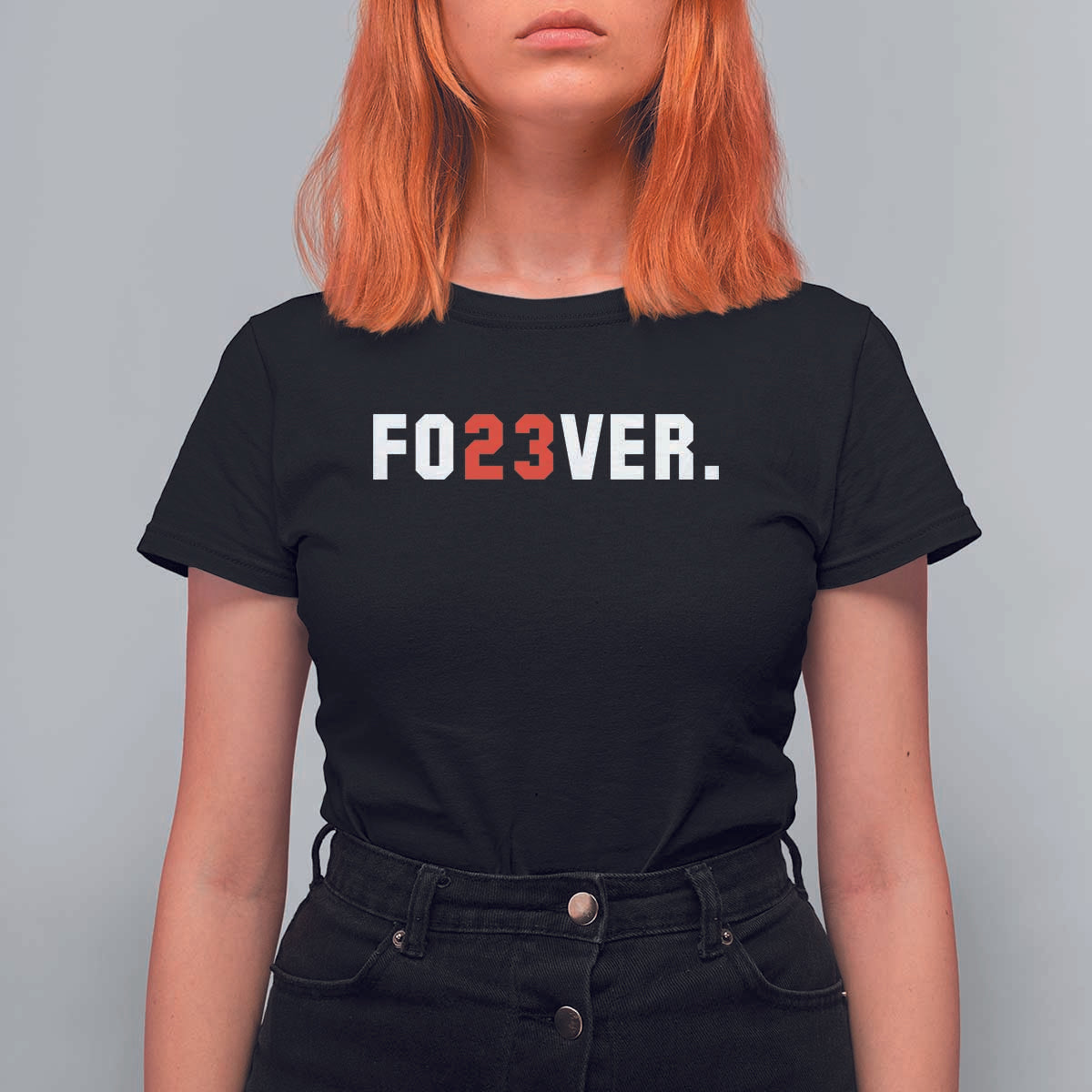 Classic Baseball Jersey Number 23 T Shirt For Women Fo23ever #23 Vintage Sports Fan - Wonder Print Shop