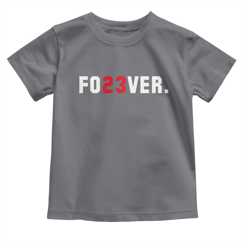 Classic Baseball Jersey Number 23 Toddler T Shirt Fo23ever #23 Vintage Sports Fan - Wonder Print Shop