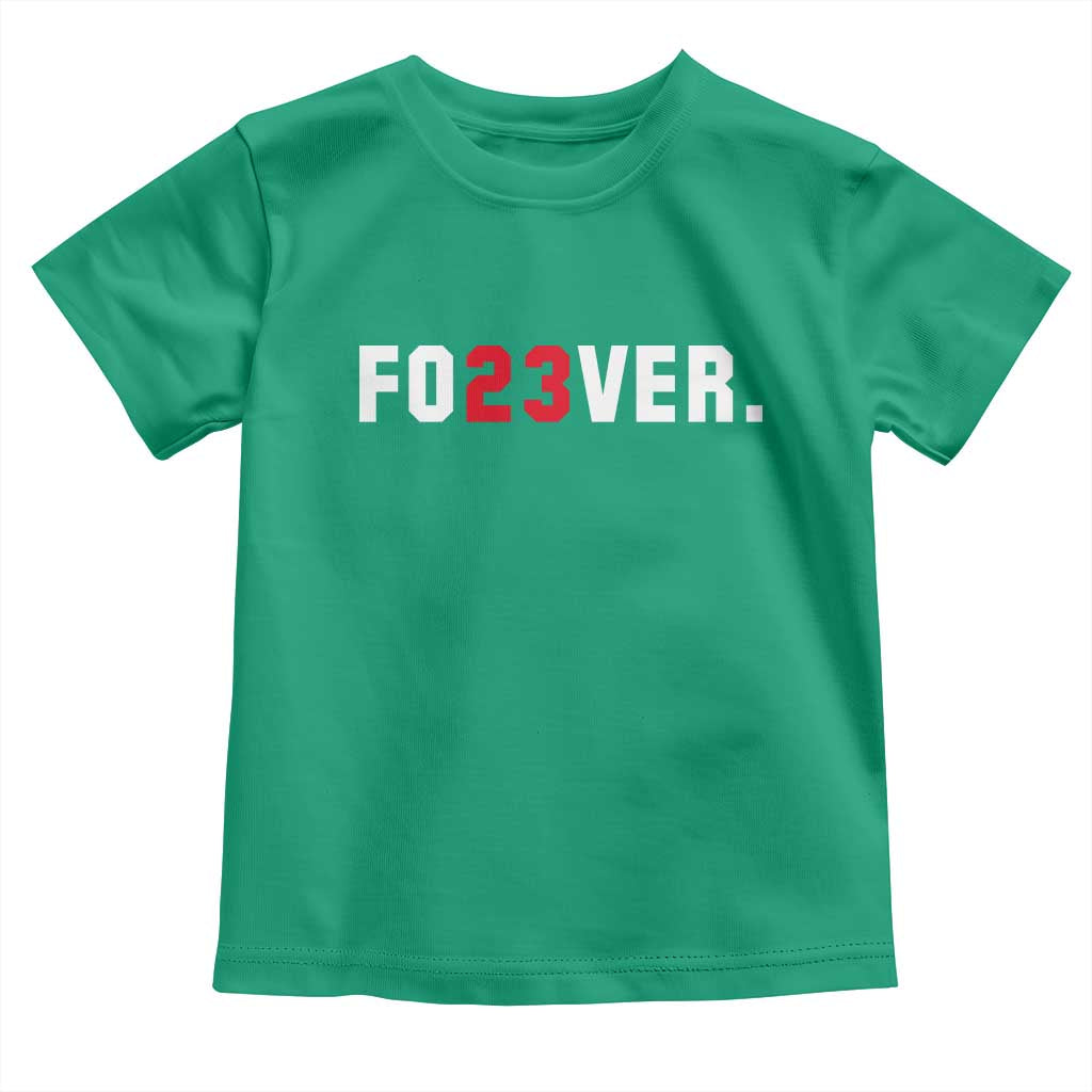 Classic Baseball Jersey Number 23 Toddler T Shirt Fo23ever #23 Vintage Sports Fan - Wonder Print Shop