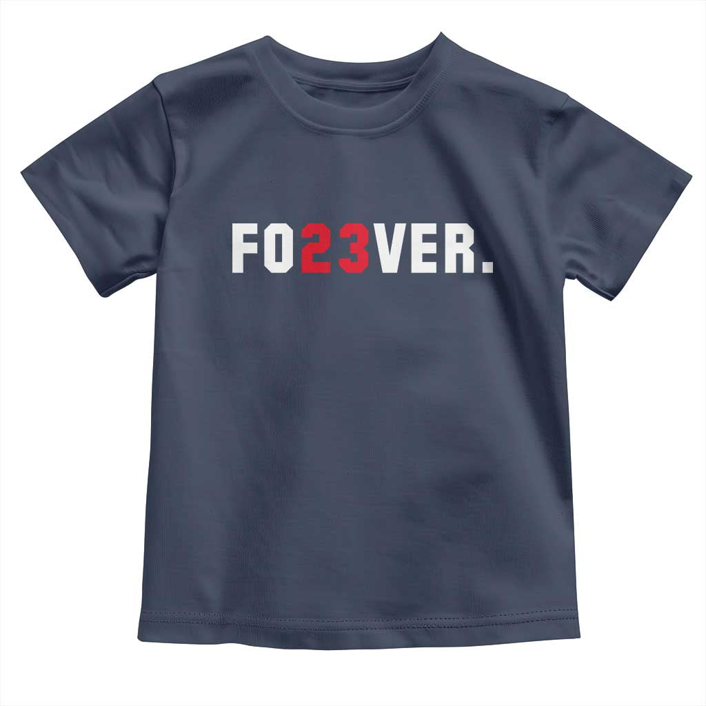 Classic Baseball Jersey Number 23 Toddler T Shirt Fo23ever #23 Vintage Sports Fan - Wonder Print Shop